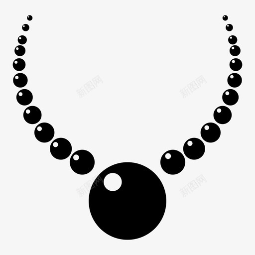 采购产品项链珠子珠宝图标svg_新图网 https://ixintu.com 产品 珍珠 珠子 珠宝 种子 采购 项链