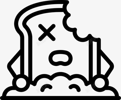 面包夜生活食品3直系图标svg_新图网 https://ixintu.com 夜生活 直系 面包 食品