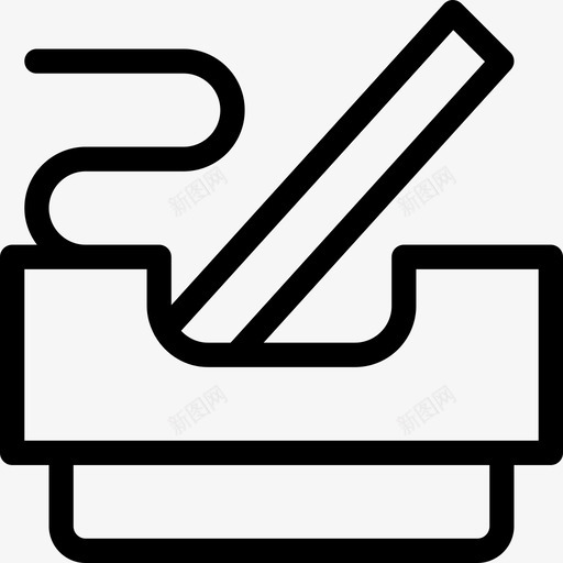 烟灰缸香烟是真空的线性的图标svg_新图网 https://ixintu.com 性的 是真 烟灰缸 空的 线性 香烟