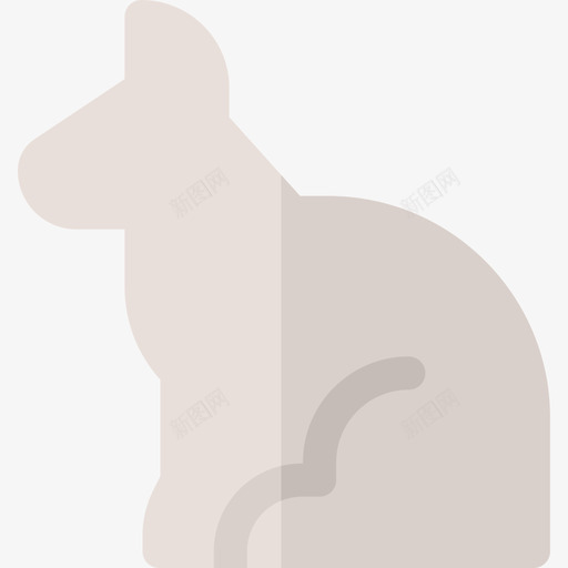 猫宠物38扁平图标svg_新图网 https://ixintu.com 宠物 扁平