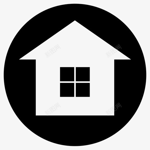 家建筑物住宅图标svg_新图网 https://ixintu.com 住宅 建筑物