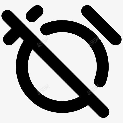 闹钟关闭取消时钟图标svg_新图网 https://ixintu.com 关闭 取消 图标 基本 定时器 尺寸 所有 提醒 时钟 闹钟