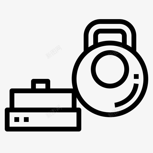 壶铃哑铃锻炼图标svg_新图网 https://ixintu.com 举重 健身 哑铃 壶铃 泰拳 锻炼