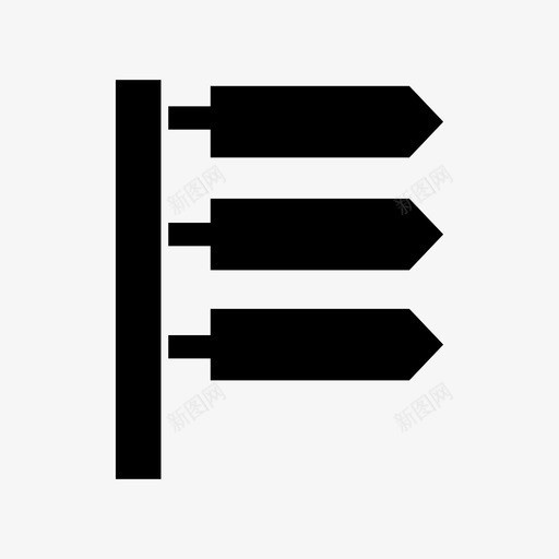 路标方向指引图标svg_新图网 https://ixintu.com 指引 方向 标牌 路标