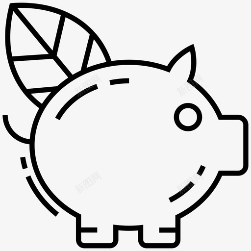 生态猪环境园艺图标svg_新图网 https://ixintu.com 园艺 图标 工厂 猪肉 环境 生态 线图