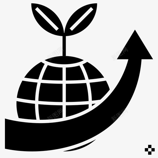 增产农业耕作图标svg_新图网 https://ixintu.com 农业 增产 未来 耕作 雕文