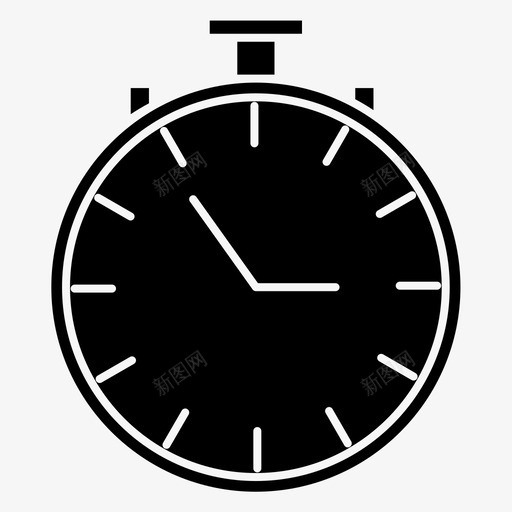 秒表运动计时器图标svg_新图网 https://ixintu.com 秒表 计时器 运动