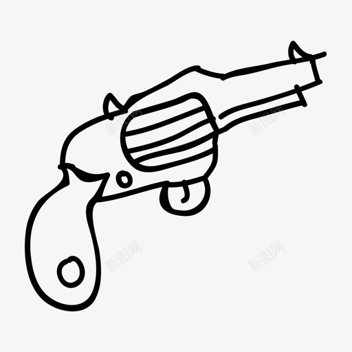 手枪枪中世纪图标svg_新图网 https://ixintu.com 中世纪 战争 手枪 枪枪 武器 近战