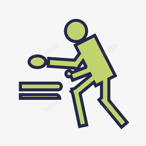 打乒乓球svg_新图网 https://ixintu.com 打乒乓球