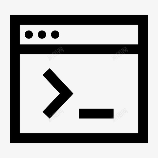 终端代码软件图标svg_新图网 https://ixintu.com 代码 巴哈马语 窗口 终端 软件