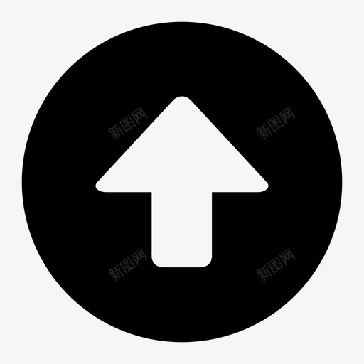 箭头移动上移图标svg_新图网 https://ixintu.com 上传 上移 移动 箭头