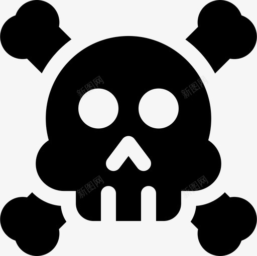 骷髅海盗46装满了图标svg_新图网 https://ixintu.com 海盗 满了 装满 骷髅