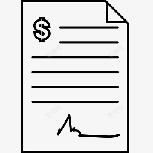 合同文书计划图标svg_新图网 https://ixintu.com 合同 政策 文书 条款 签字 计划