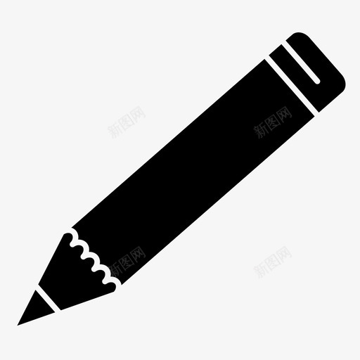 铅笔写字图标svg_新图网 https://ixintu.com 写字 铅笔
