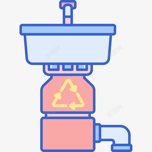 粉碎机家用电器3线性颜色图标svg_新图网 https://ixintu.com 家用电器 粉碎机 线性 颜色