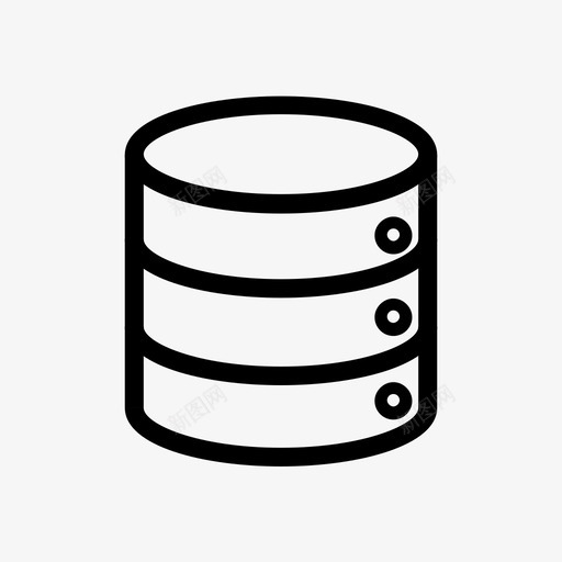 数据库计算硬件图标svg_新图网 https://ixintu.com 互联网 数据库 服务器 硬件 计算