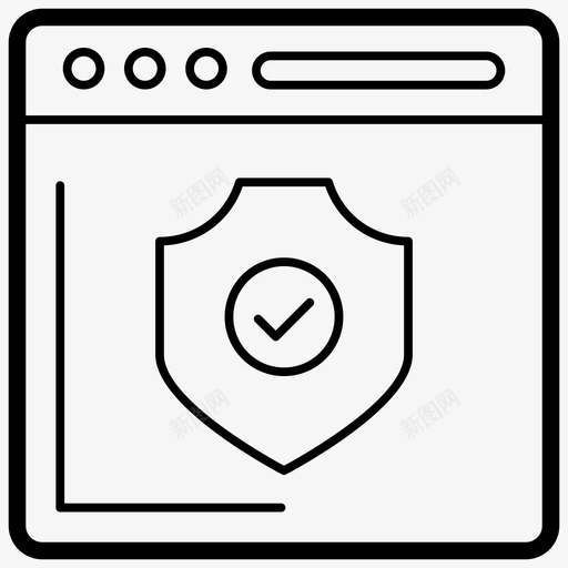 网页安全授权网页受保护网页图标svg_新图网 https://ixintu.com 优化 保护 保护网 图标 安全 安全网 授权 搜索引擎 线条 网站 网页