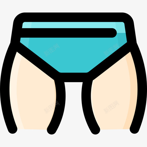 腿部健身114线性颜色图标svg_新图网 https://ixintu.com 健身 线性 腿部 颜色
