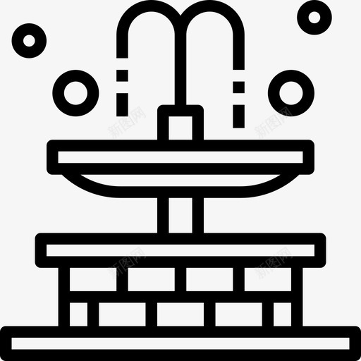 建筑与城市城市元素53线性图标svg_新图网 https://ixintu.com 元素 城市 建筑 线性