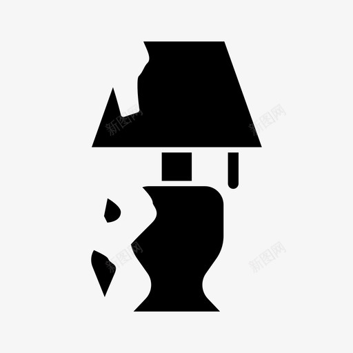 坏灯电器家用电器图标svg_新图网 https://ixintu.com 坏灯 家用电器 工具 电器