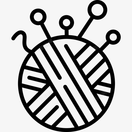 线状缝纫线58图标svg_新图网 https://ixintu.com 线状 缝纫