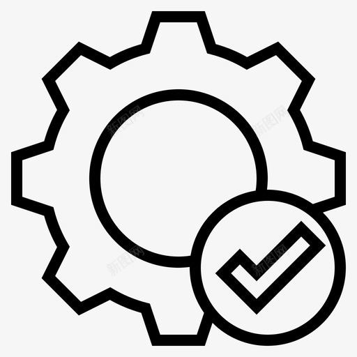 齿轮标志概念设备图标svg_新图网 https://ixintu.com 工具 标志 概念 硬件 设备 齿轮