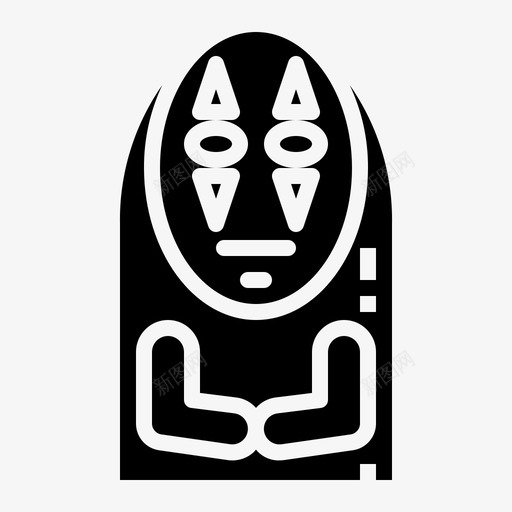 鬼动画卡通图标svg_新图网 https://ixintu.com 动画 卡通 图标 实心 日本