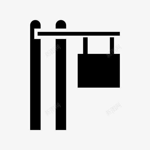 标牌广告牌方向图标svg_新图网 https://ixintu.com 导航 广告牌 方向 标牌 路标