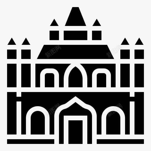 布尔戈斯大教堂建筑地标图标svg_新图网 https://ixintu.com 地标 大教堂 布尔 建筑 戈斯