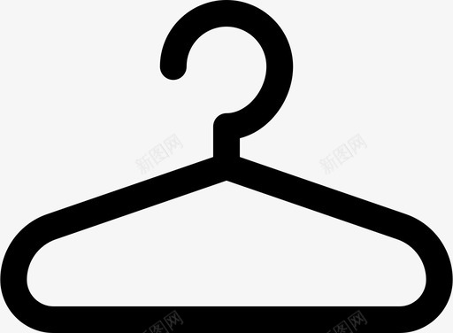 衣架衣服日常用品图标svg_新图网 https://ixintu.com 日常用品 衣服 衣架