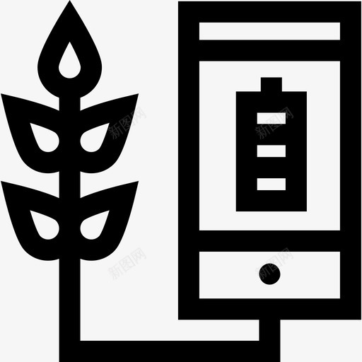 农业智能农场40线性图标svg_新图网 https://ixintu.com 农业 农场 智能 线性