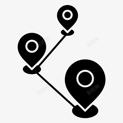 地图位置地图路线图标svg_新图网 https://ixintu.com 位置 地图 路线