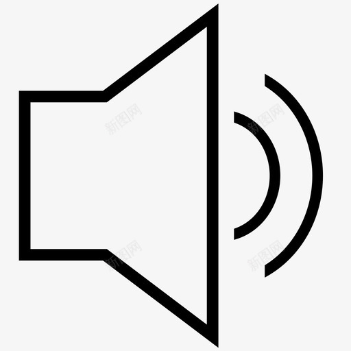 声音 喇叭 播放器svg_新图网 https://ixintu.com 声音 喇叭 播放器