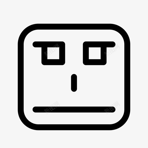 闭嘴表情情绪图标svg_新图网 https://ixintu.com 安静 情绪 表情 闭嘴