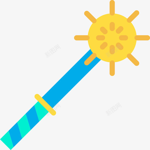 狼牙棒武器11扁平图标svg_新图网 https://ixintu.com 扁平 武器 狼牙棒