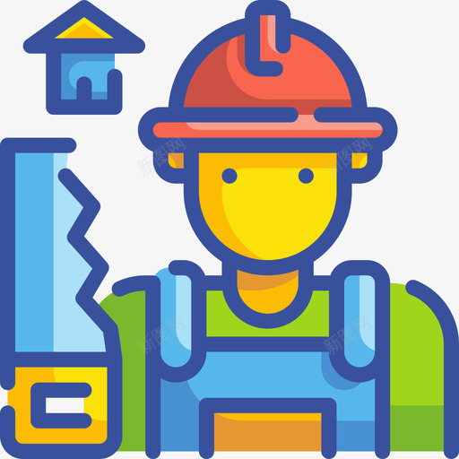 建造者职业化身3线性颜色图标svg_新图网 https://ixintu.com 化身 建造者 线性 职业 职业化 颜色