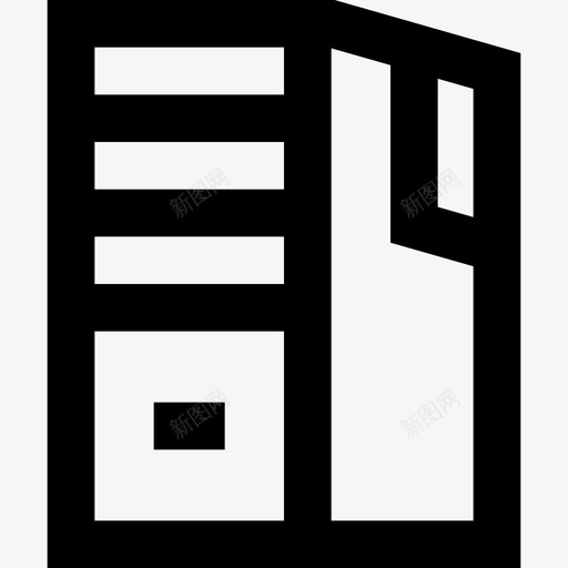 外壳pc组件8线性图标svg_新图网 https://ixintu.com pc 外壳 线性 组件