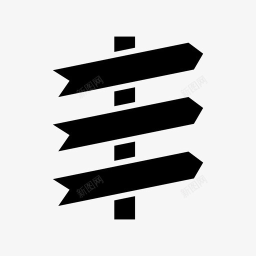 路标标杆标牌图标svg_新图网 https://ixintu.com 标杆 标牌 路标 道路