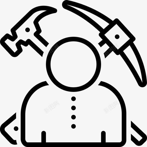 草根农业耕作图标svg_新图网 https://ixintu.com 农业 耕作 耕地 草根