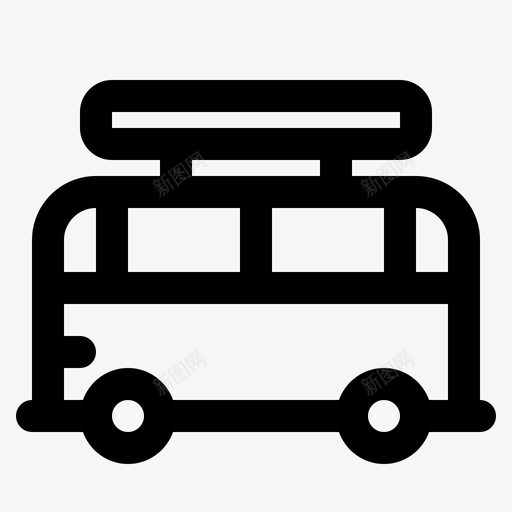 货车露营车交通工具图标svg_新图网 https://ixintu.com 交通工具 旅行 概述 货车 露营