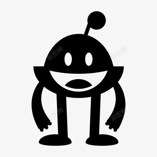 怪物卡通角色图标svg_新图网 https://ixintu.com 万圣节 卡通 可爱 实体 怪物 角色