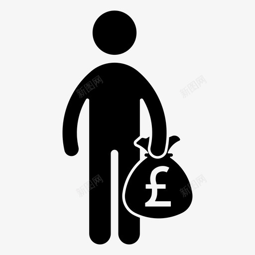 英镑投资者商人现金图标svg_新图网 https://ixintu.com 商人 投资者 收益 现金 英镑 货币