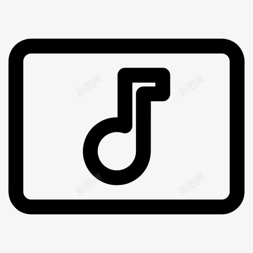 音乐视频相册文件图标svg_新图网 https://ixintu.com 图标 基本 媒体 尺寸 所有 文件 歌曲 相册 视频 音乐