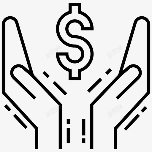 省钱金融保护投资图标svg_新图网 https://ixintu.com 保护 图标 投资 省钱 线图 财税 金融 锐度