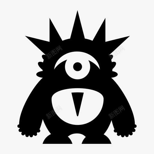 怪物万圣节恐怖图标svg_新图网 https://ixintu.com 万圣节 固体 幽灵 怪物 恐怖