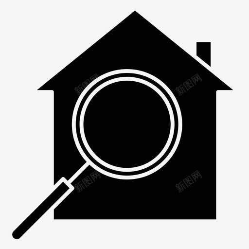 回家找房子图标svg_新图网 https://ixintu.com 回家 房子