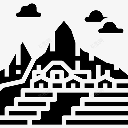 马丘比丘地标20实心图标svg_新图网 https://ixintu.com 地标 实心 马丘比