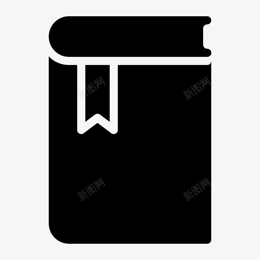 书签图书馆阅读图标svg_新图网 https://ixintu.com 书签 图书馆 字形 课本 阅读