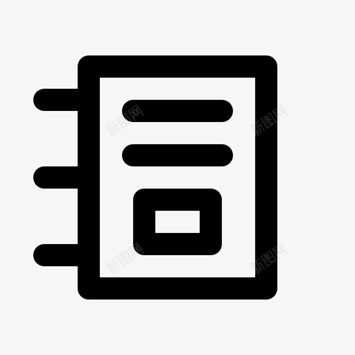 便笺应用程序书本图标svg_新图网 https://ixintu.com ui 书本 便笺 应用程序 笔记本