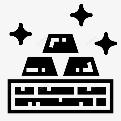 黄金奖励金条图标svg_新图网 https://ixintu.com 奖励 海盗 金条 金钱 黄金